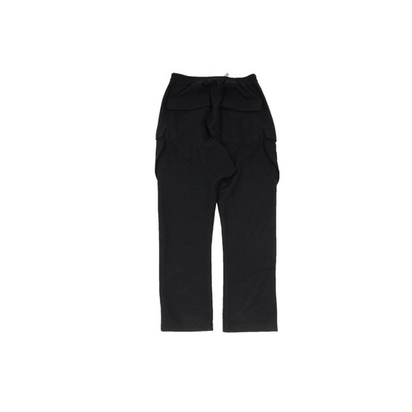 Rick Owens Mens Drop Crotch Cargo Pants Size 48 Black Wool Blend FW21 Gethsemane - Picture 2 of 9